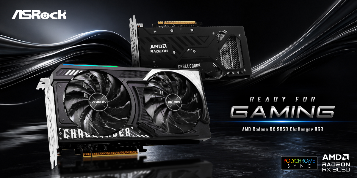 ASRock Reveals AMD Radeon™ RX 9050 Series Graphics Cards